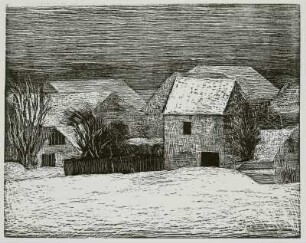 Dorf im Schnee