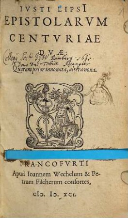 Epistolarum centuriae duae : quarum prior innovata, altera nova, 1