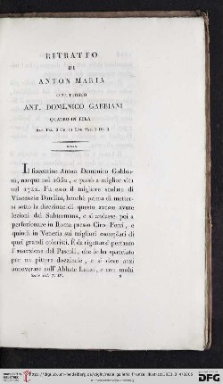 Anton Maria o piuttosto Ant. Domenico Gabbiani