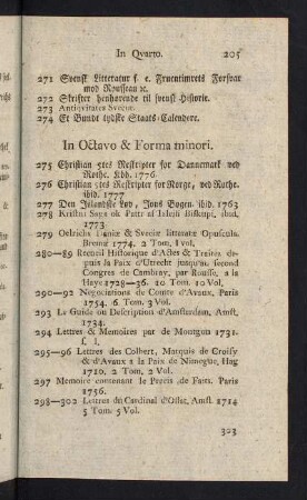 205-231, In Octavo & Forma minori