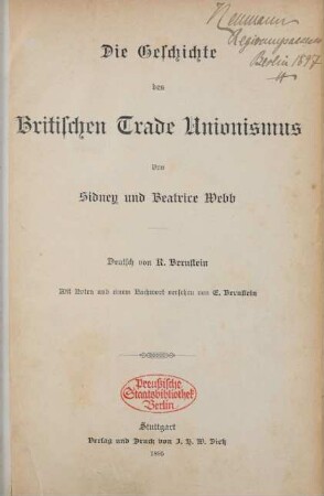 Die Geschichte des britischen Trade Unionismus