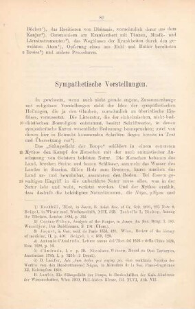 Sympathetische Vorstellungen