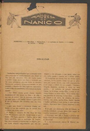 Amores de Nanico : Romance histórico