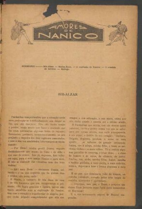 Amores de Nanico : Romance histórico