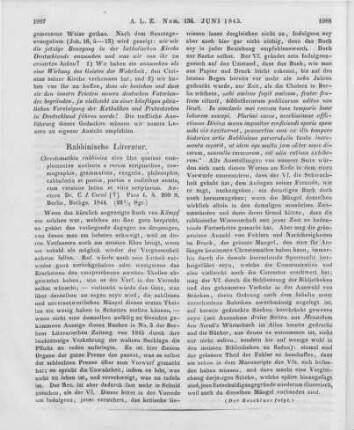 Corvé, C. J. [i.e. Biesenthal, J. H. R.]: Chrestomathia rabbinica sive libri quatuor, complectentes analecta e rerum scriptoribus, cosmographis, grammaticis, exegetis, philosophis, cabbalistis et poetis. P. 1. Partim e codicibus sumta, cum versione Latina et vitis scriptorum. Berolini: Bethge 1844