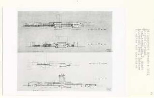 Kunstbibliothek, Berlin-Tiergarten (Diplomarbeit bei Kurt Dübbers): Schnitte 1:200