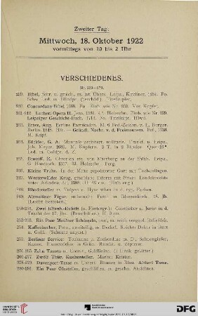 Verschiedenes (Nr. 239-573)