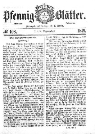 No. 108, 7. u. 8. September