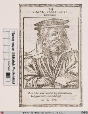 Bildnis Johannes Sleidanus (eig. Johann Philippi)