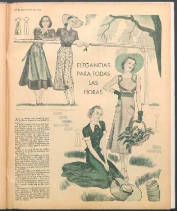 Elegancias para todas las horas [Dibujos]