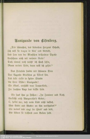 Kunigunde von Eisenberg