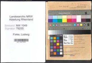 Entnazifizierung Ludwig Finke , geb. 17.12.1898 (Jurist)