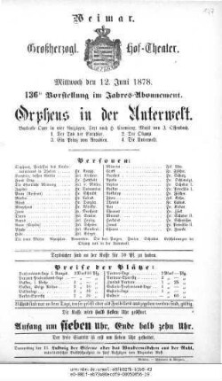 Orpheus in der Unterwelt