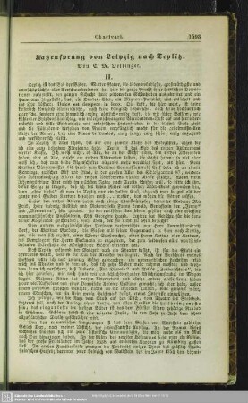 Katzensprung von Leipzig nach Teplitz