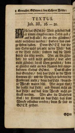 8, Textus. Joh. III, 16 - 21.