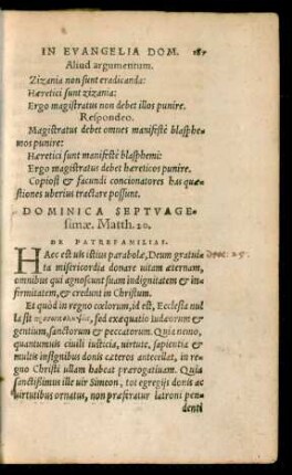 Dominica Septuagesimae. - Dominica Quinquagesimae.
