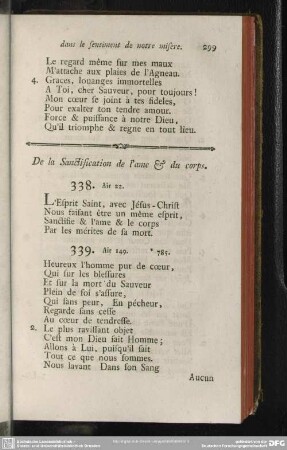 De la Sanctification de l´ame & du corps