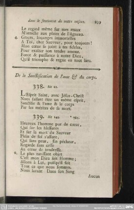 De la Sanctification de l´ame & du corps