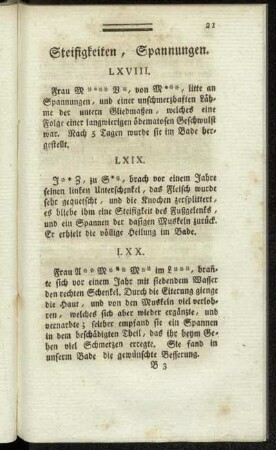 Steifigkeiten, Spannungen