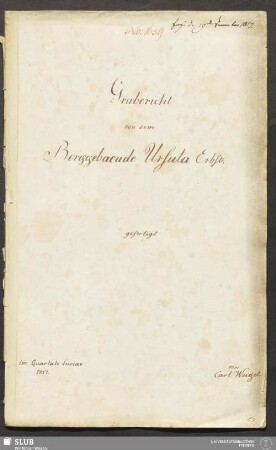 Grubericht von dem Berggebaeude Ursula Erbst: - 18.6331 4.