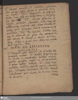 Nr. 36-37. Morbi ex ebrietate nascentis u. Nova verissima D. G. Fabricio Witeberga transmissa.