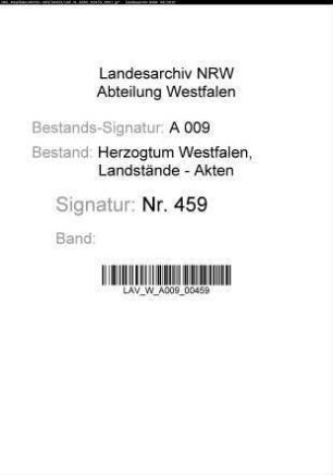 Protokoll der allgemeinen ständischen Versammlung September 1795