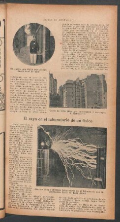 El rayo en el laboratorio de un físico