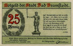 Notgeld 25 Pfennig