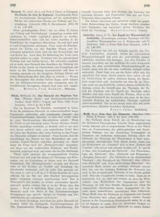 188 [Rezension] Antweiler, Anton, Der Begriff der Wissenschaft bei Aristoteles