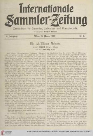 Nr. 2 (15. Jänner)