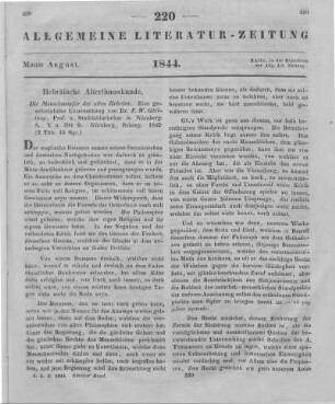 Ghillany, F. W.: Die Menschenopfer der alten Hebräer. Eine geschichtliche Untersuchung. Nürnberg: Schrag 1842