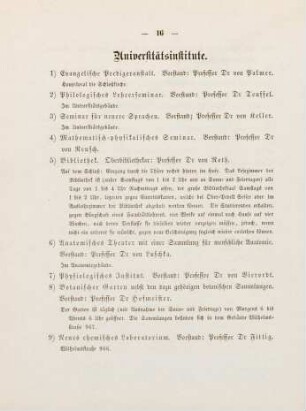 16-18, Universitätsinstitute
