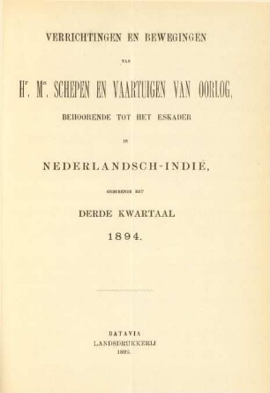 Derde kwartaal 1894
