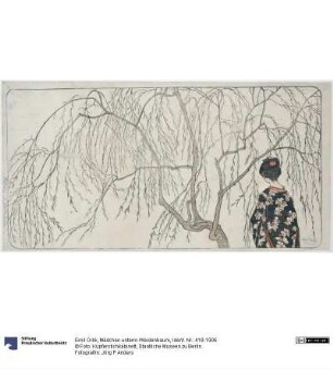 Mädchen unterm Weidenbaum