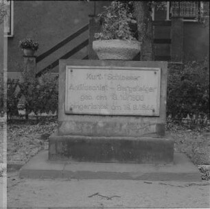Gedenkstein für Kurt Schlosser