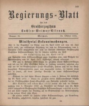 Nr. 25 : 15. Oktober 1871
