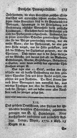 Das gelehrte Deutschland, oder Lexicon der itzt-lebenden deutsche Schriftsteller.
