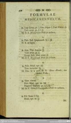 Formulae Medicamentorum