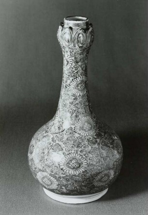Flaschenvase, bemalt