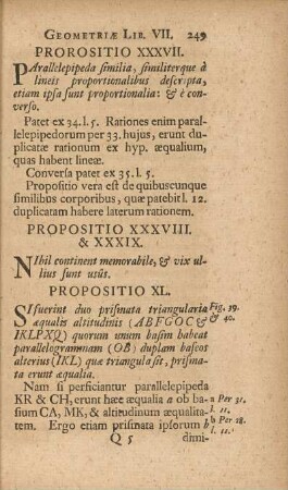 Propositio XXXVIII. & XXXIX.