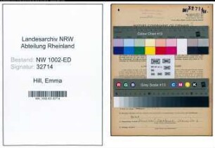 Entnazifizierung Emma Hill, geb. 12.12.1897 (Studienraetin)
