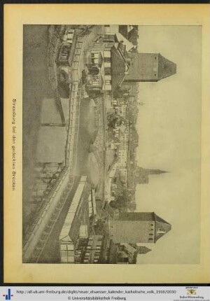 Illustration: Strassburg bei den gedeckten Brücken.