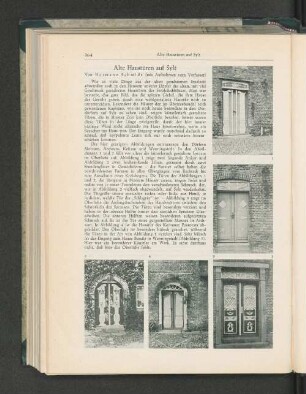 Alte Haustüren auf Sylt