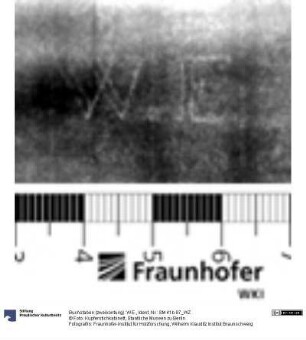 Buchstaben (zweikonturig): W.E.