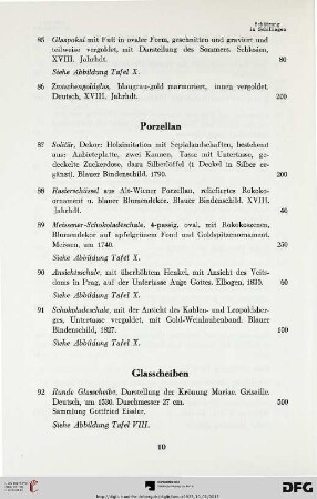 Glasscheiben (Nr. 92-96)