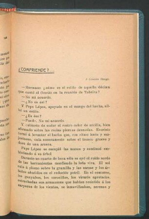 ¿Compriende?... : A Leonardo Monge.
