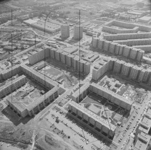 Neubaugebiet in Dresden-Prohlis : Blickrichtung Osten
