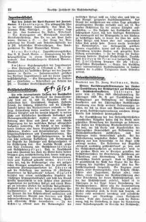 Die erste internationale Tagung des Ausschusses "weibliche Polizei", Amsterdam 1927 [Gefährdetenfürsorge]