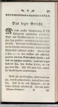 Das lezte Gericht