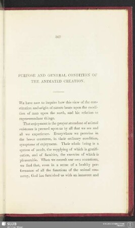 Purpose and general condition of the animated creation
